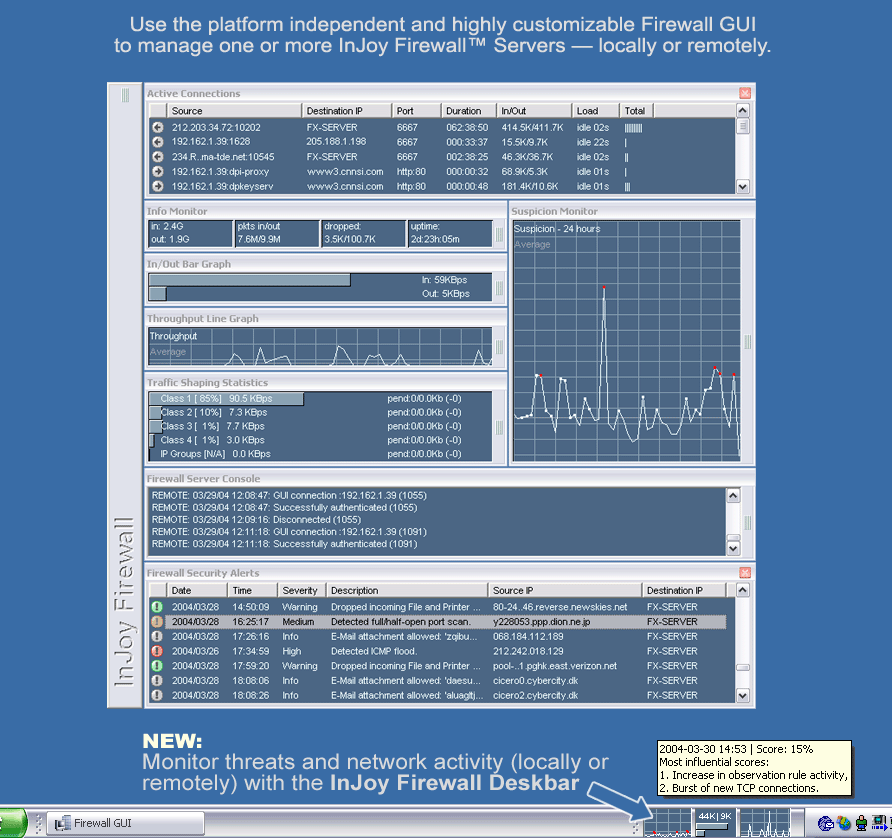 InJoy Firewall - Uniquely Powerful Multi-Platform Firewall/VPN